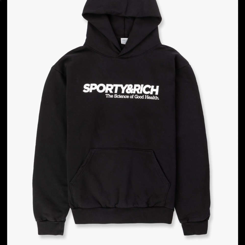 Sporty & rich black hoodie
